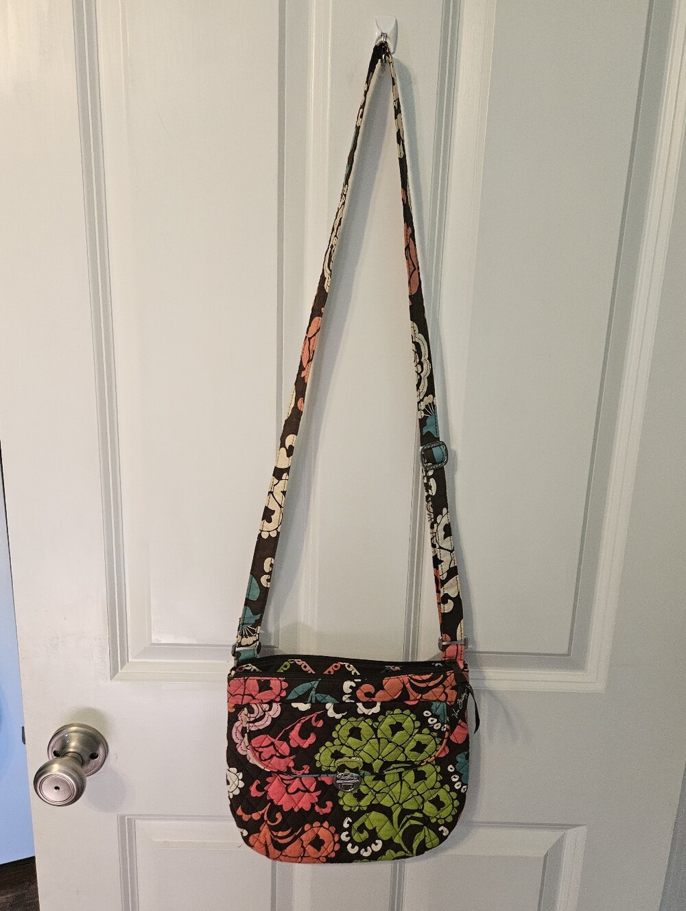 Vera Bradley Saddle Up Crossbody Bag in Lola Pattern